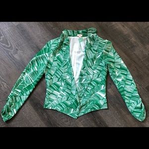 Green & White Blazer - NWT Size Medium